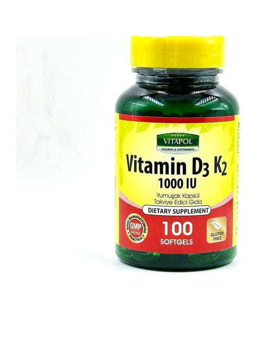 Vitamin D3K2 1000 IU 100 Softjel